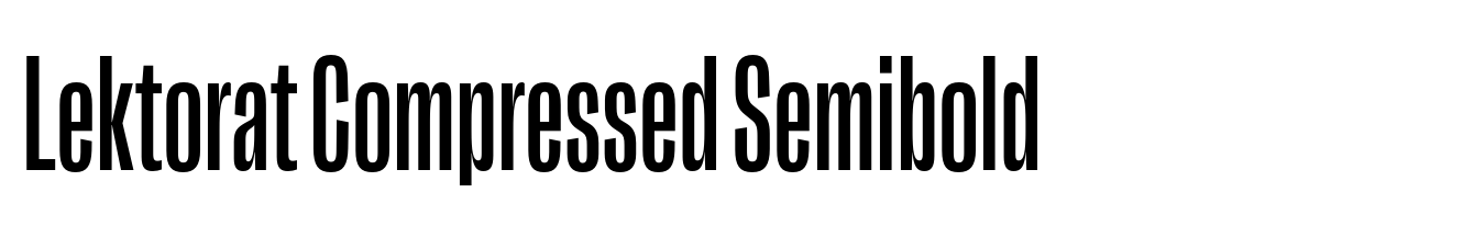 Lektorat Compressed Semibold
